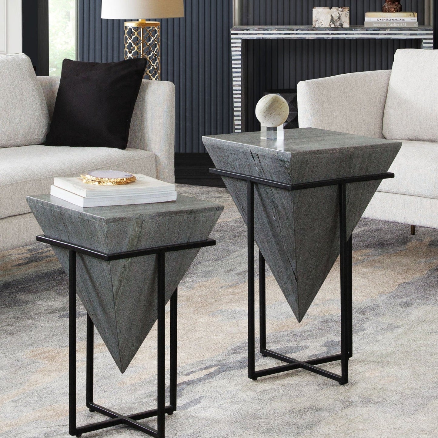 Nora Accent Table Small | Grey
