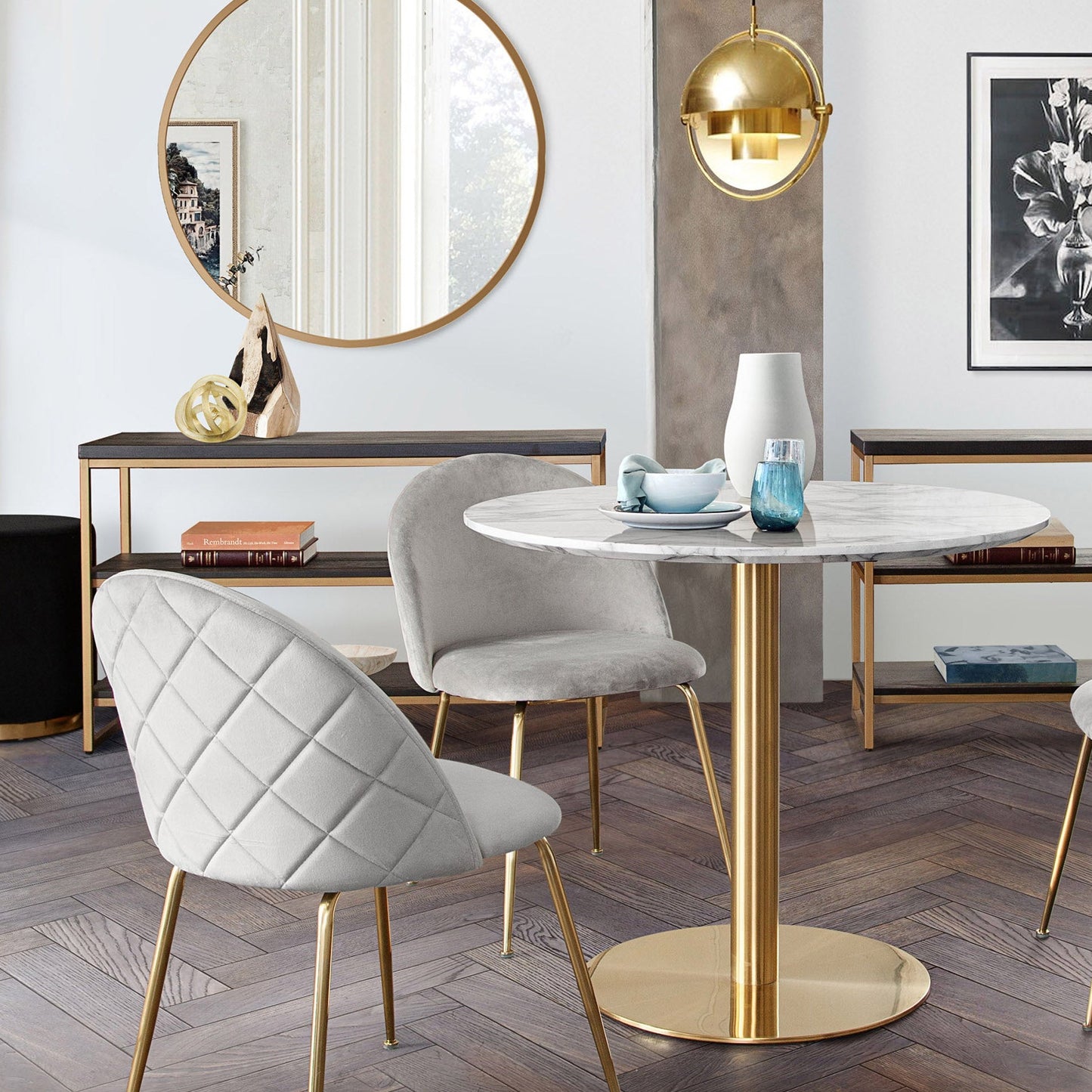 Violet Dining Chair (Set of 2) | Grey