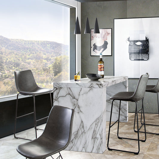 Carter Bar Chair (Set of 2) | Grey