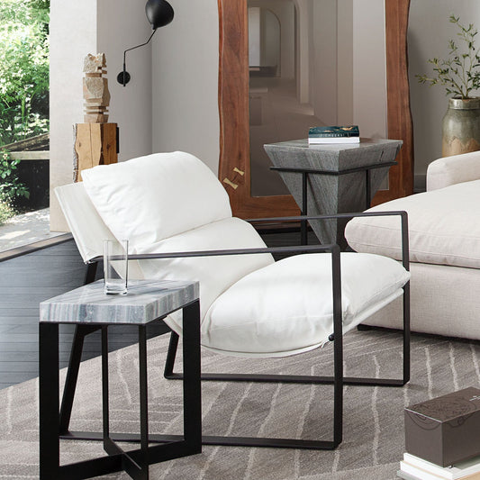 Mattia Accent Chair | White